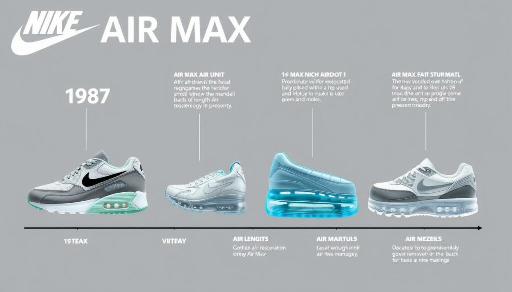 Evolution der Nike Air Max Technologie von 1987 bis heute Evolution der Nike Air Max Technologie von 1987 bis heute