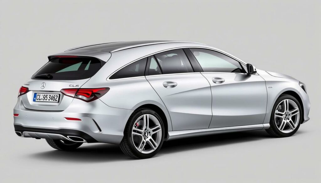 Mercedes CLA Shooting Brake in Silber von der Seite Mercedes CLA Shooting Brake in Silber von der Seite