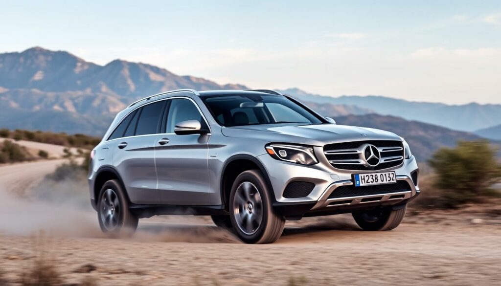 Mercedes GLC SUV im Gelände Mercedes GLC SUV im Gelände