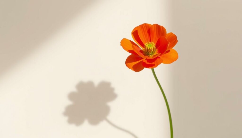 A vibrant, modern interpretation of the iconic buttercup flower (Ranunculus) in a refined, minimalist setting. The flower is rendered in a stylized, abstract manner, with bold, saturated colors and clean, geometric shapes that evoke a contemporary aesthetic. The composition features the flower as the central focus, with a simple, uncluttered background that allows the subject to take center stage. Soft, directional lighting casts gentle shadows, adding depth and dimension to the image. The overall tone is one of refined elegance, showcasing the timeless symbolism of the buttercup in a fresh, modern context.