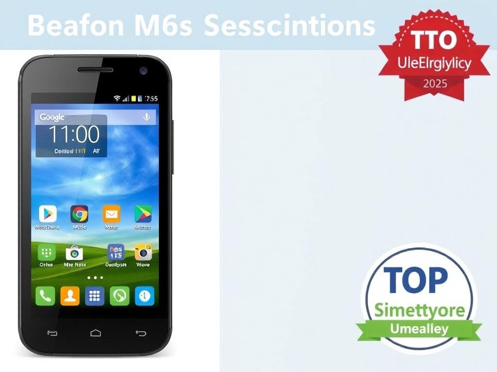 Beafon M6s Senioren-Smartphone mit vereinfachter Benutzeroberfläche