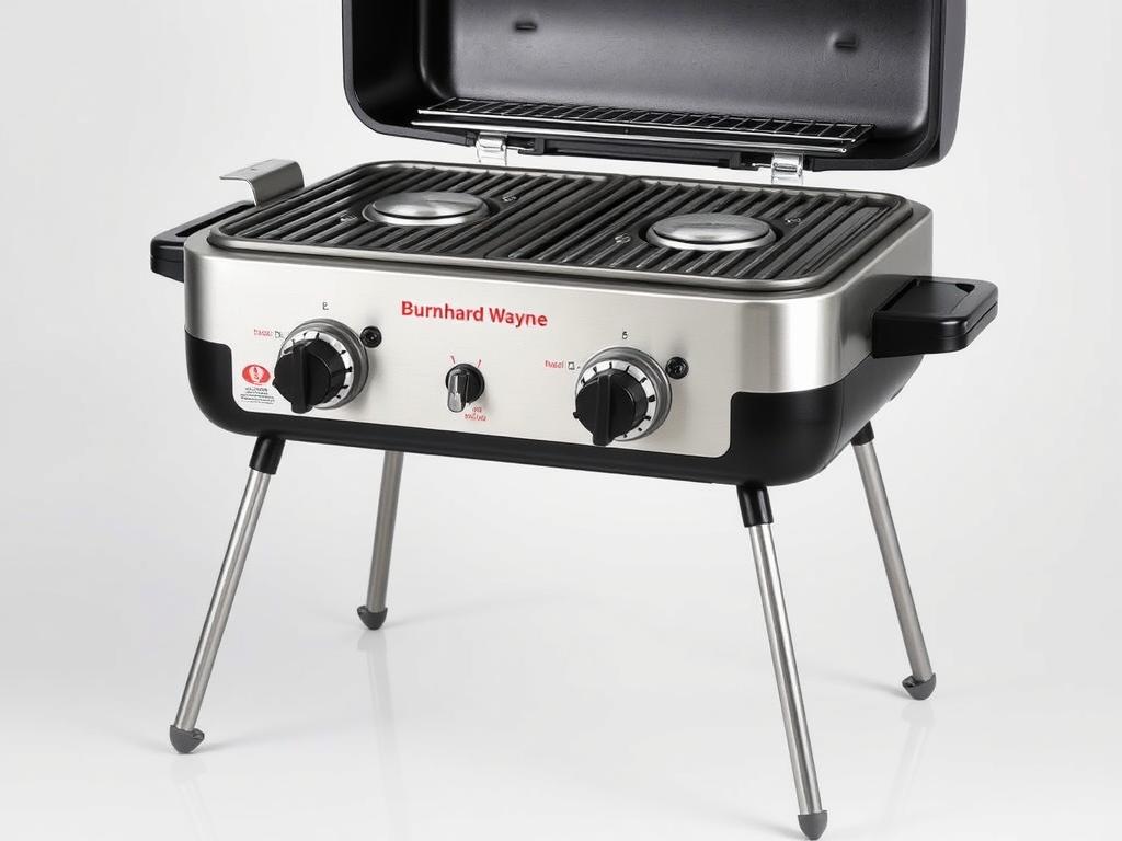 Burnhard Wayne kompakter Gasgrill mit zwei Brennern Burnhard Wayne kompakter Gasgrill mit zwei Brennern