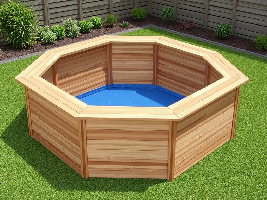 Chillroi Holzpool Modell 2A mit achteckiger Form und Holzverkleidung Chillroi Holzpool Modell 2A mit achteckiger Form und Holzverkleidung