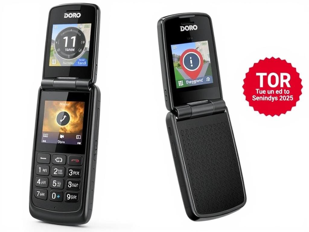 Doro 2880 Klapp-Seniorenhandy mit GPS-Standortübermittlung