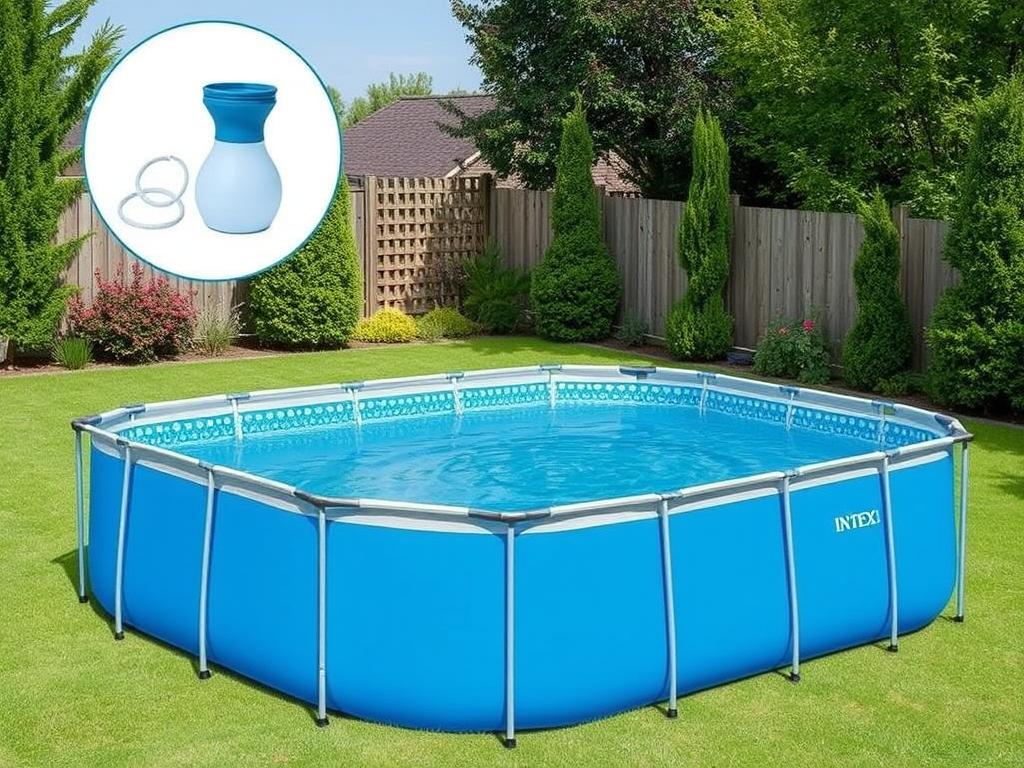 Intex Rectangular Frame Pool mit blauer Poolfolie und Metallrahmen Intex Rectangular Frame Pool mit blauer Poolfolie und Metallrahmen