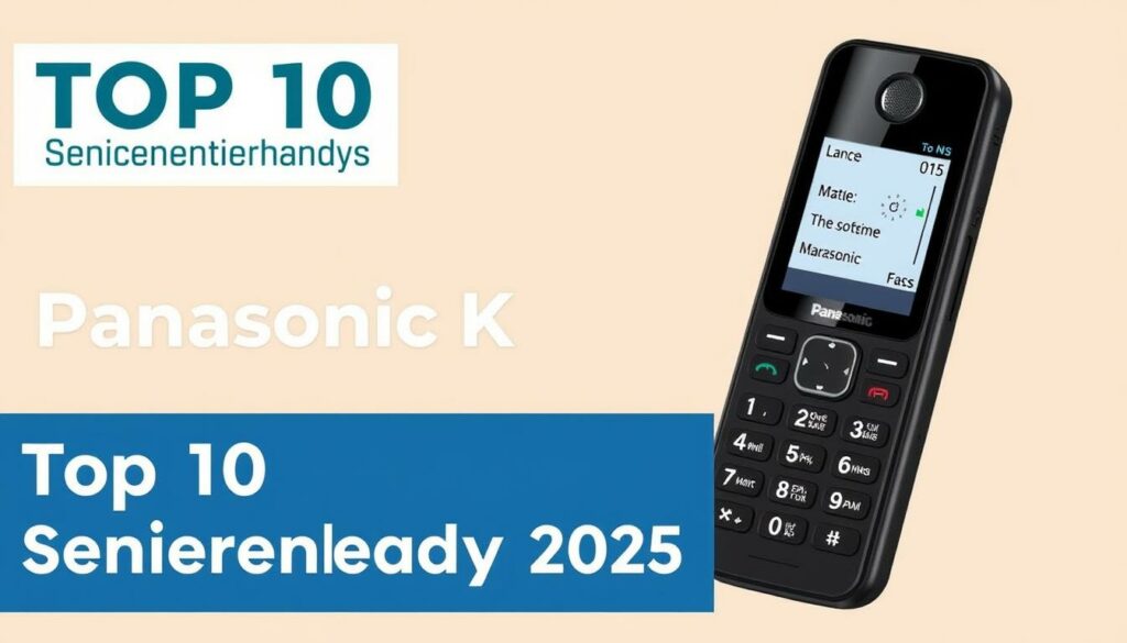 Panasonic KX-TU155 Seniorenhandy mit großen Tasten und günstigem Preis
