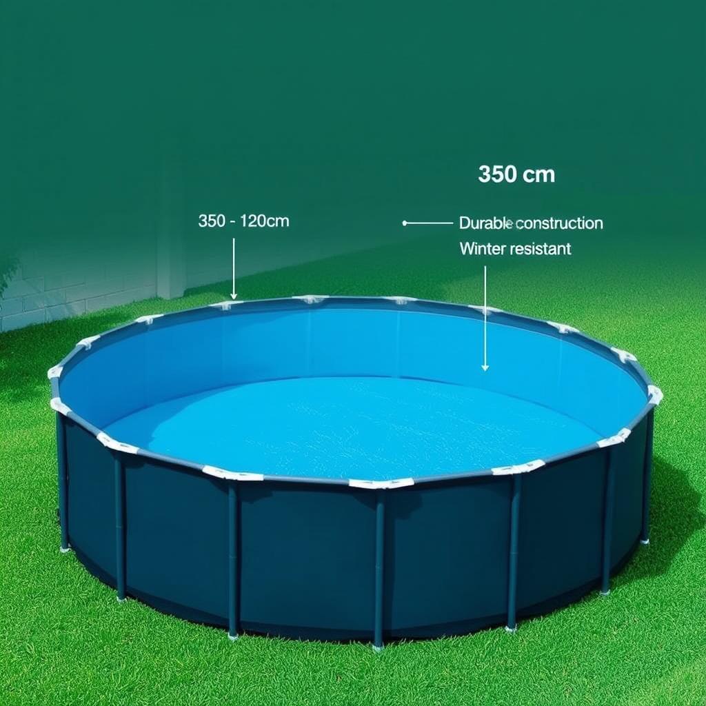 Steinbach Stahlwandpool mit blauer Innenfolie und stabilem Stahlrand Steinbach Stahlwandpool mit blauer Innenfolie und stabilem Stahlrand