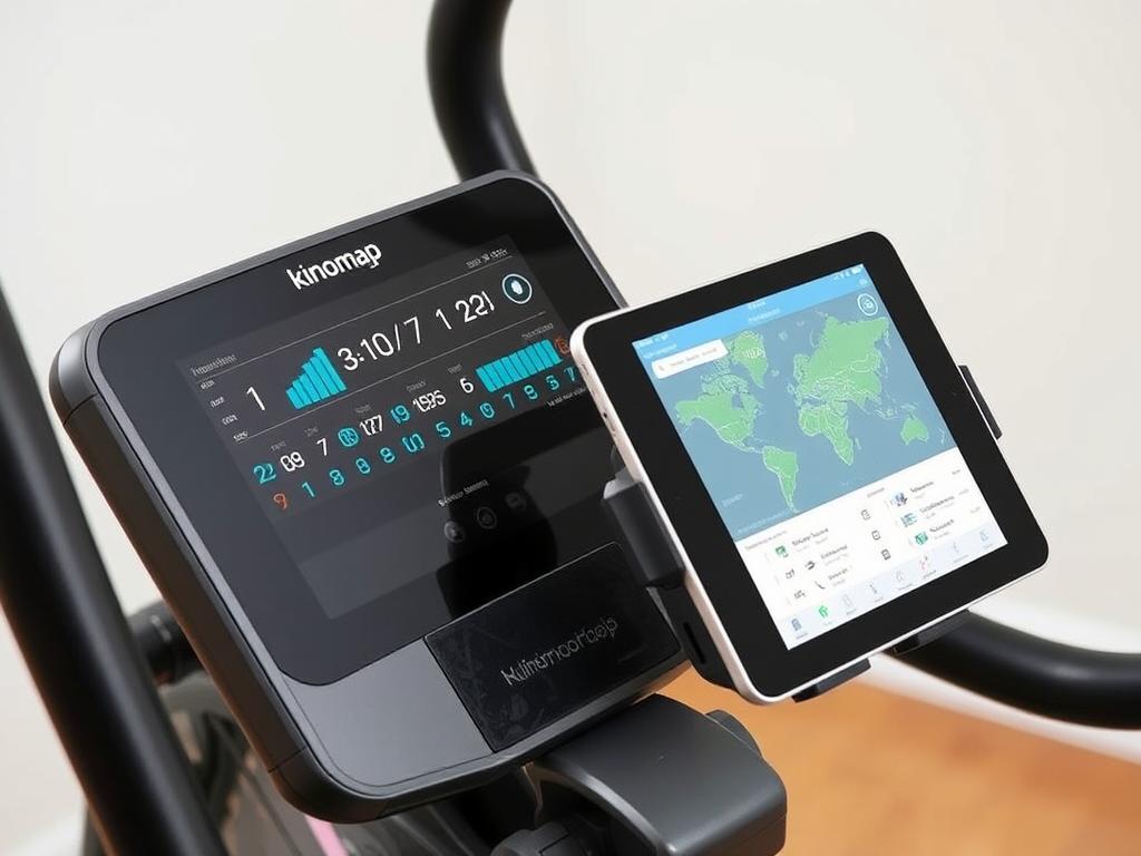 Tablet-Halterung und Display des Sportstech CX2 Crosstrainers Tablet-Halterung und Display des Sportstech CX2 Crosstrainers