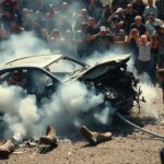 Verletzte bei Auto-Stuntshow