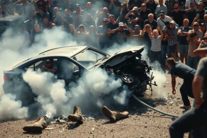 Verletzte bei Auto-Stuntshow