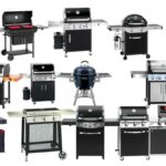 Verschiedene Grillmodelle 2025 in einer Reihe aufgestellt