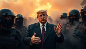 From a ‚day of love‘ to ‚if they spit, we will hit‘: Trump’s about-face on violence against police