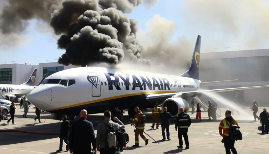 Flughafen in Palma Brand