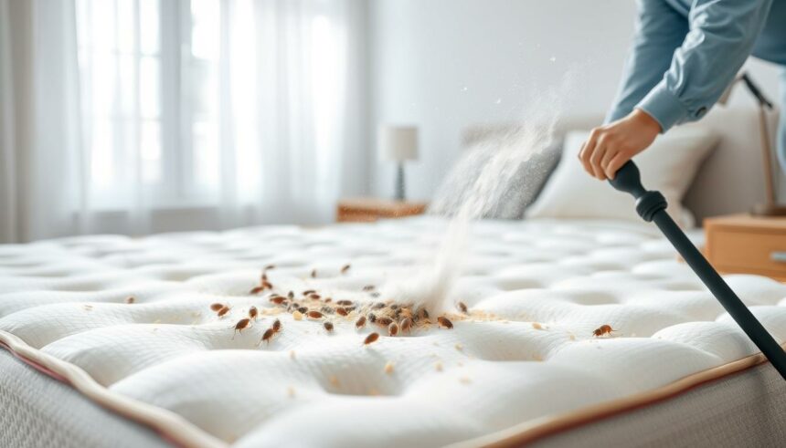 Matratzen von Milben und Ungeziefer befreien