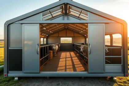 Mobile Halle für Landwirte