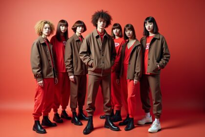 Stylische junge Frauen und Männer in Streetwear, passend für das FHM Online Magazin.