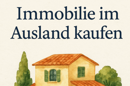 Immobilie im Ausland kaufen, modern house with greenery, real estate, property investment in FN-Online.