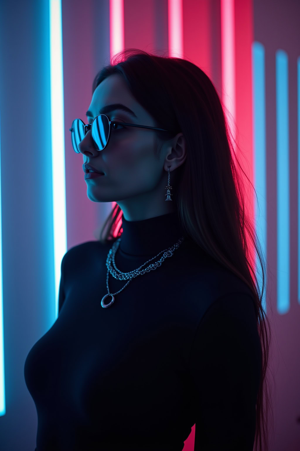 Fashionige-sonnenbrille-moderne-hipster-look-in-neonlicht-transparente-farben.