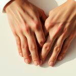 Zwei Hände mit gepflegten Nägeln, Styling, Beauty, Händen, Hände, Nagelpflege.