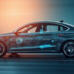 Fortschrittliche Elektroauto-Technologie mit futuristischem Design, perfekt für moderne Mobilität.