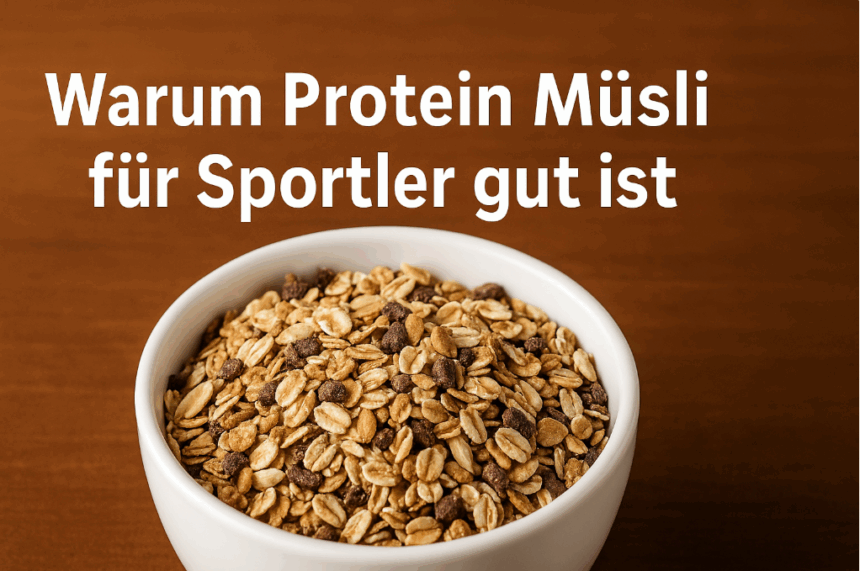 Vielfältiges Protein-Müsli für aktive Sportler, ideal für Muskelaufbau und Energie.