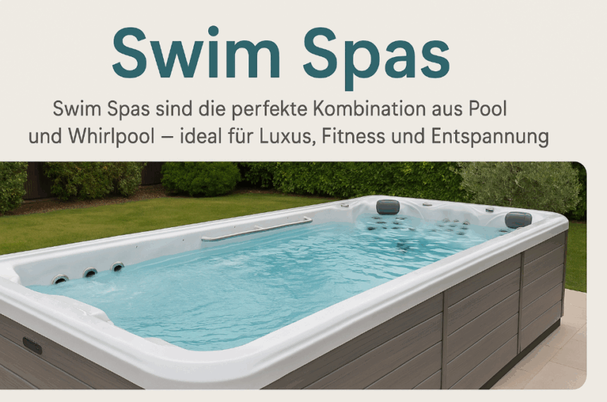 Entspannender Whirlpool im Garten für Luxus, Fitness und Wellness.
